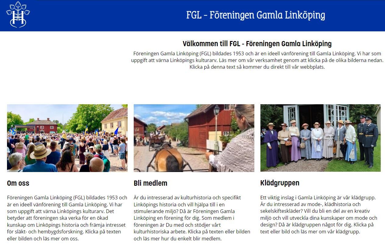 FGL webbsida Hembygdsförbundet